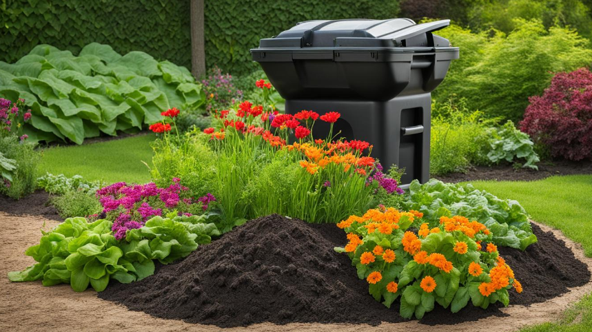 having a compost bag
