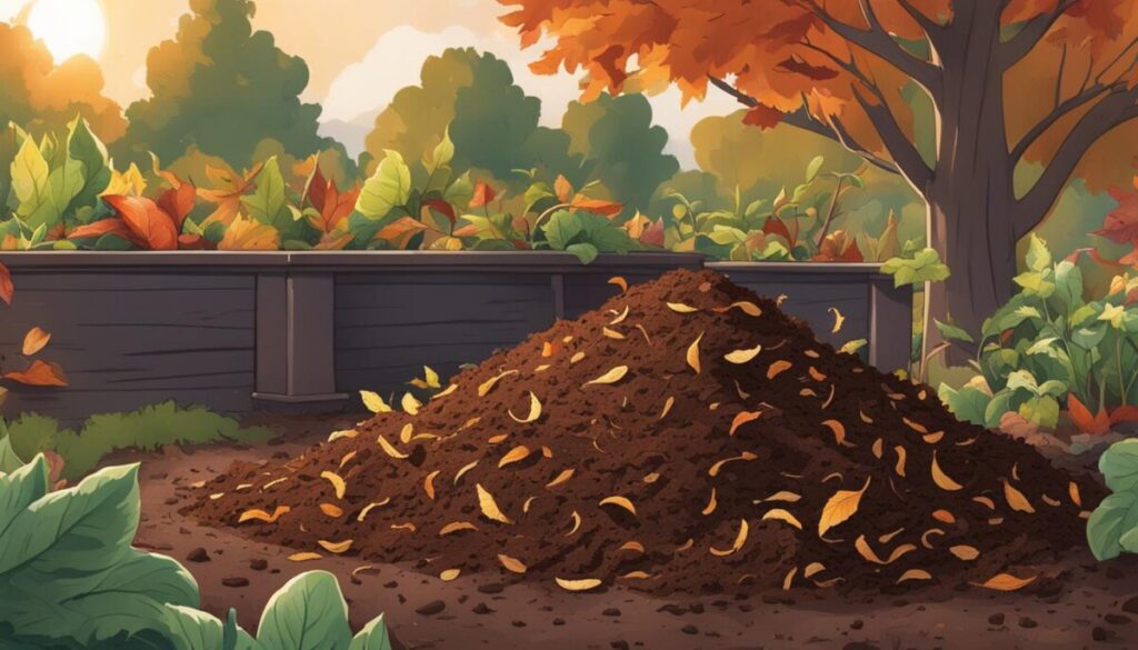 leaf compost for soil enrichment