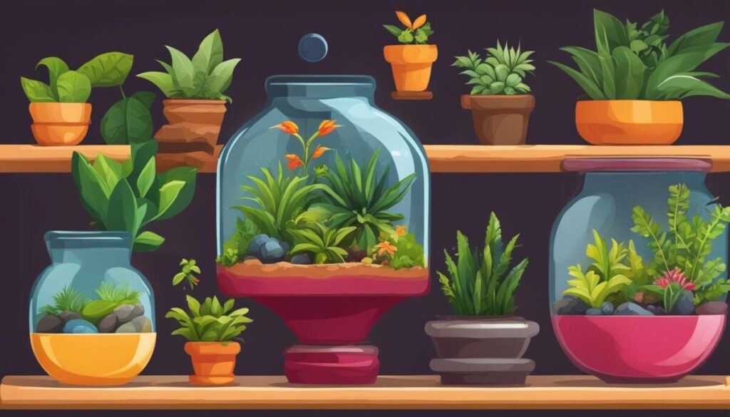 plant selection terrariums