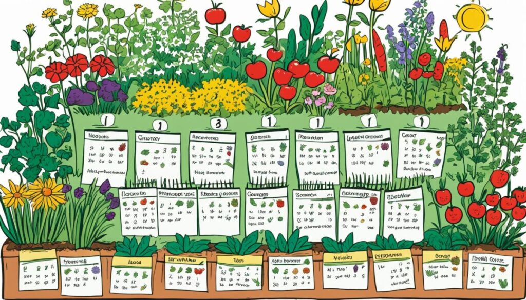 a simple soil food web garden calendar